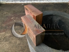 Пруток бронзовый прямоугольник БрХ1 65х125х265 ГОСТ 18175-78 продан в г. Москва