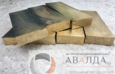 Полоса бронзовая БРА9Ж3Л 55х155х445 была продана в город Калугу