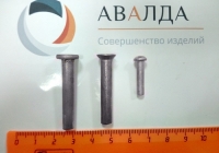 Заклепка нержавеющая с потайной головкой, l=30 мм, d=4 мм, сталь 12Х18Н10Т, ГОСТ 10300‑80